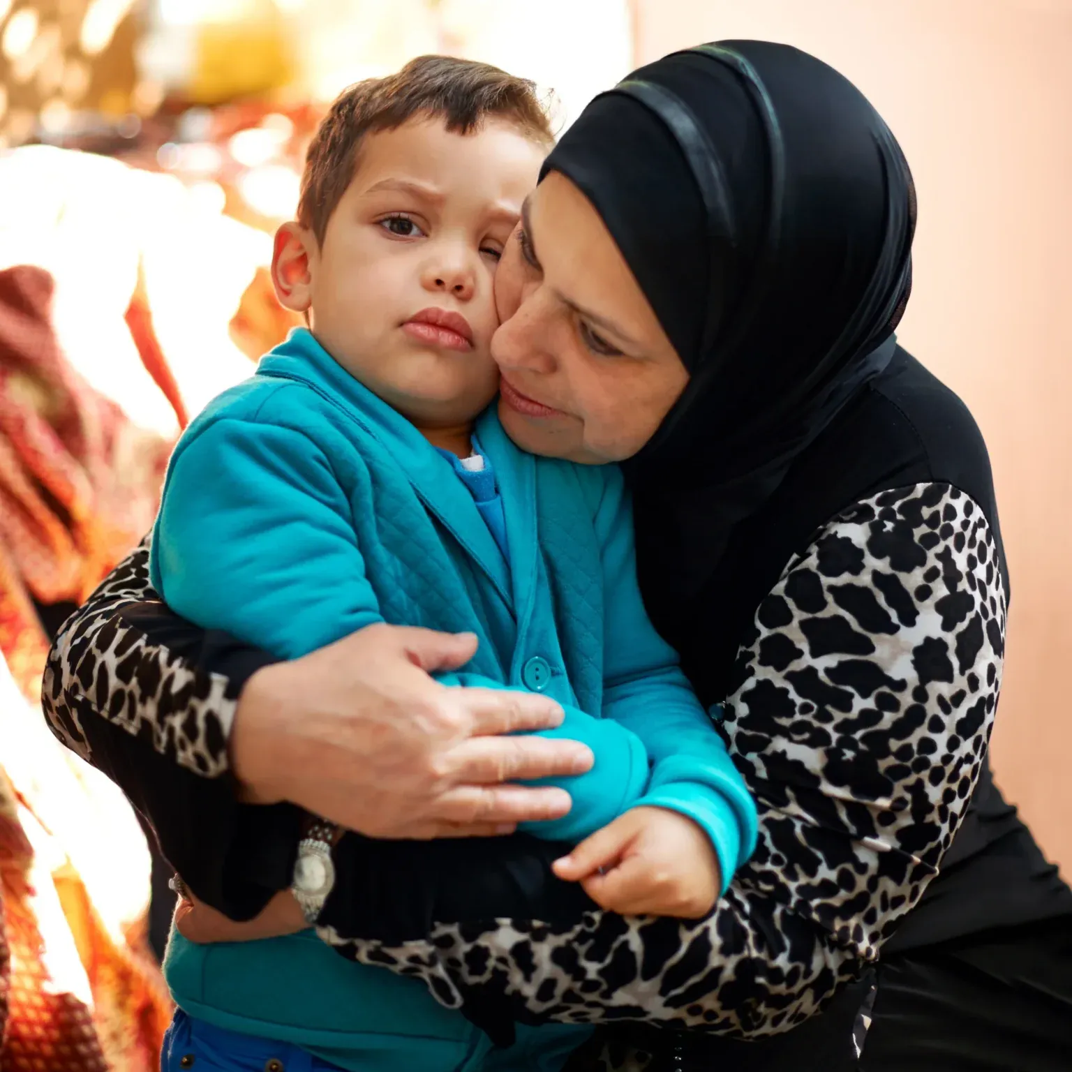Famille accompagnée dans le cadre d’un parcours de soins spécialisé.